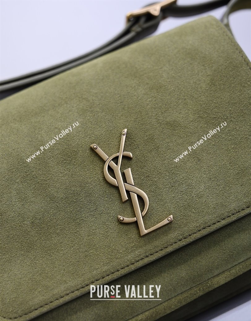 Saint Laurent Niki Baby Bag in Suede Green 2025 633151 (YY-250924114)