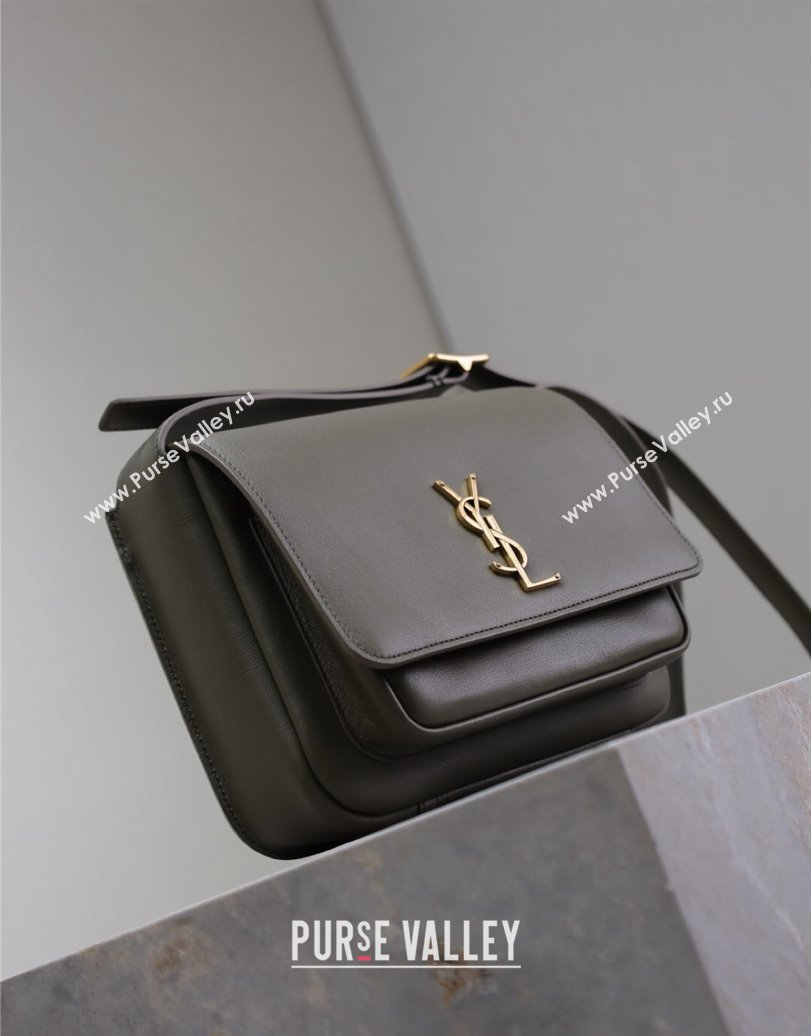 Saint Laurent Niki Baby Bag in Calf Leather Green 2025 633151 (YY-250924116)