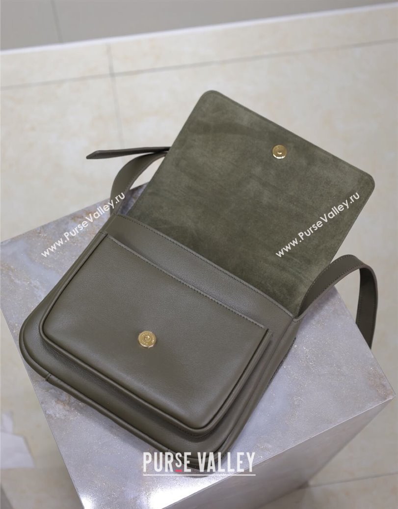 Saint Laurent Niki Baby Bag in Calf Leather Green 2025 633151 (YY-250924116)