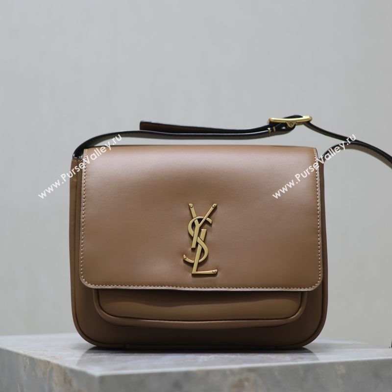 Saint Laurent Niki Baby Bag in Calf Leather Light Brown 2025 633151 (YY-250924117)