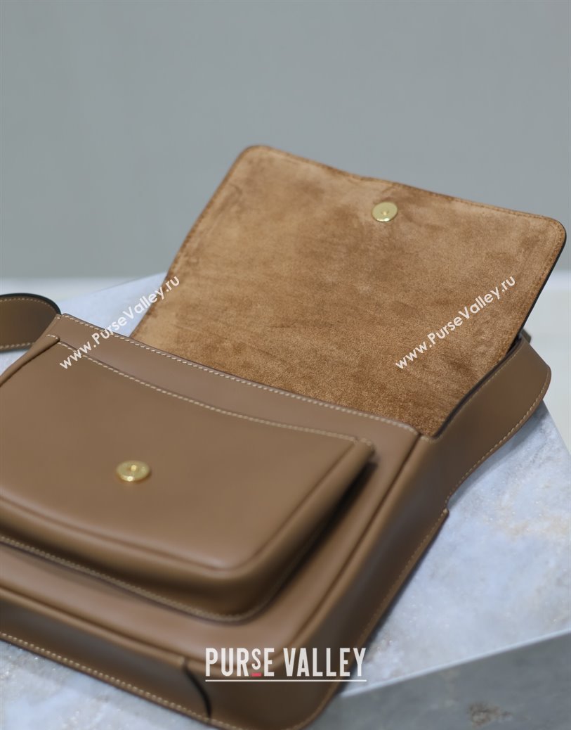 Saint Laurent Niki Baby Bag in Calf Leather Light Brown 2025 633151 (YY-250924117)