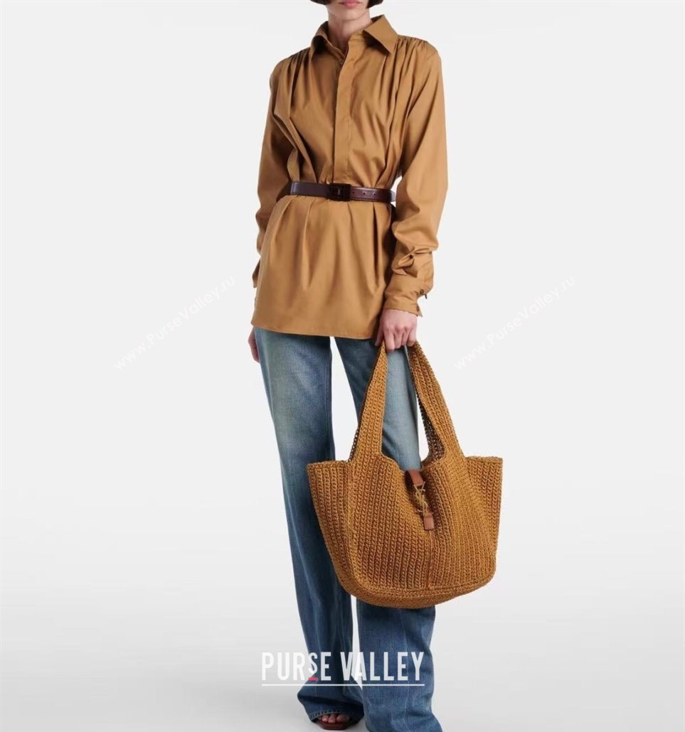 Saint Laurent Bea Tote Bag in Braided Cord Beige 763435 2025 (YY-250924125)