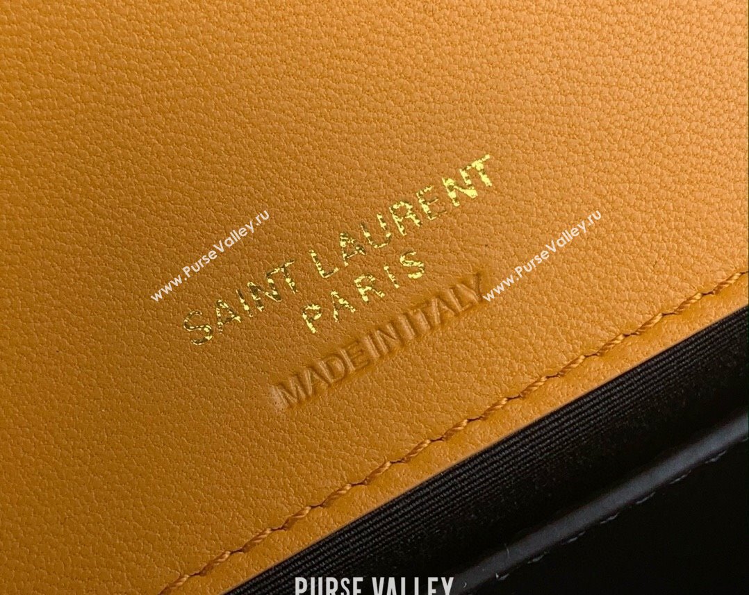 Saint Laurent Loulou Medium Bag in Matelasse Lambskin Sunflower Yellow 2025 801439 (YY-250924130)