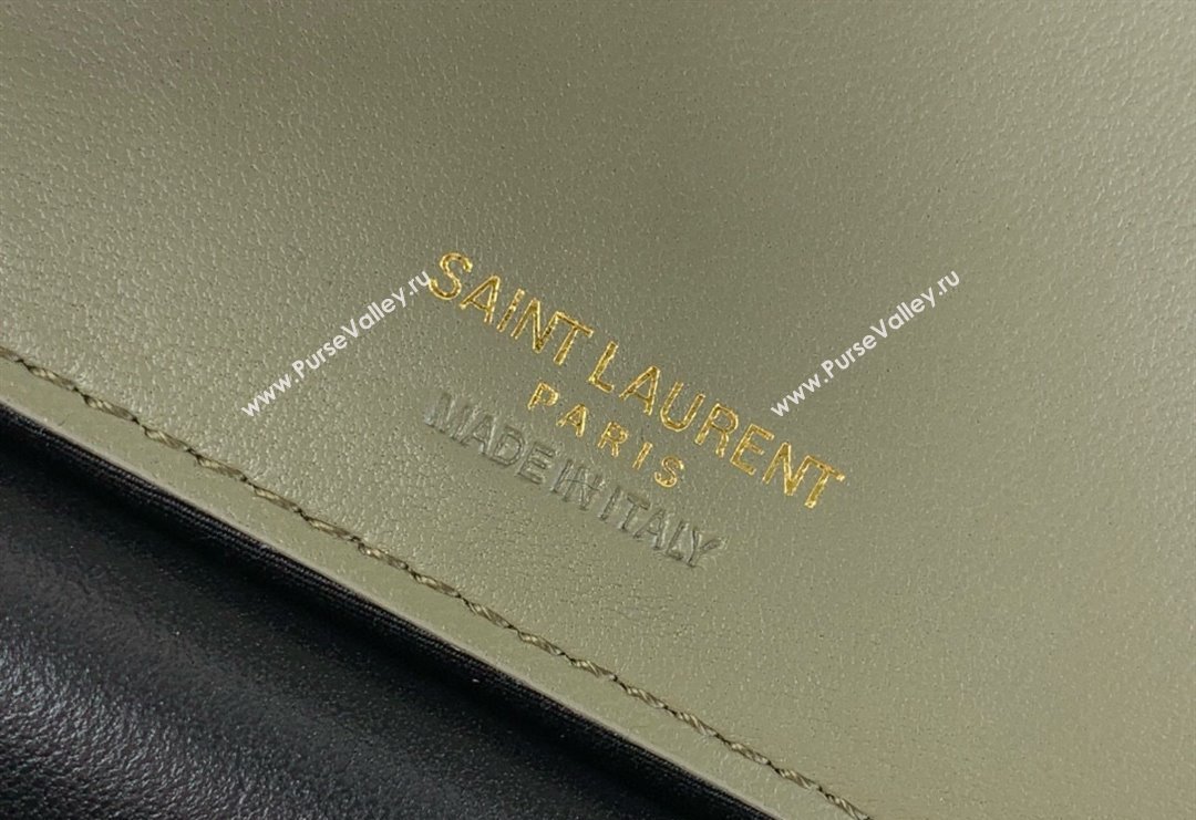 Saint Laurent Loulou Small Bag in Matelasse Lambskin Green2 2025 801437 (YY-250924131)