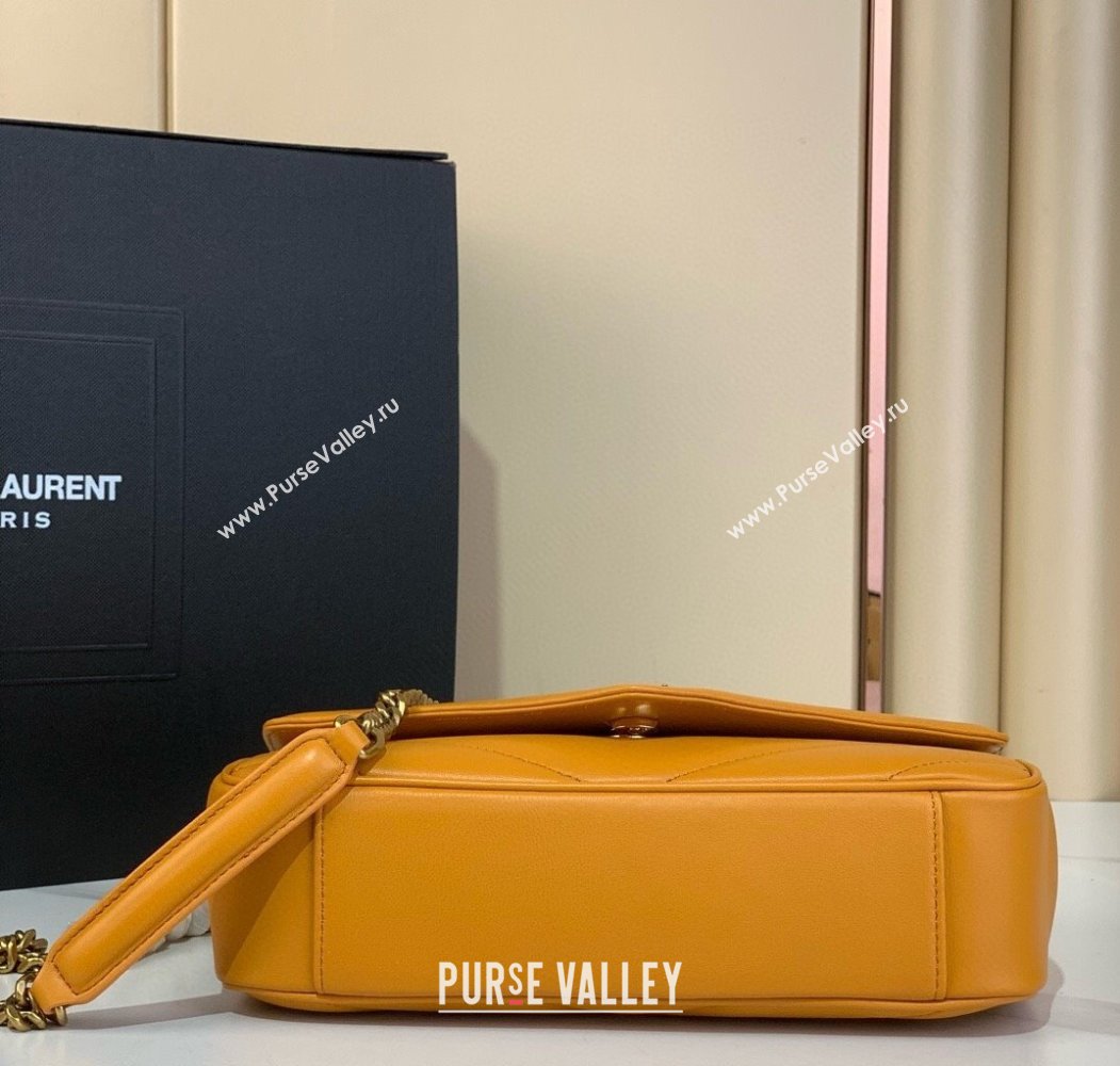 Saint Laurent Loulou Small Bag in Matelasse Lambskin Sunflower Yellow 2025 801437 (YY-250924132)