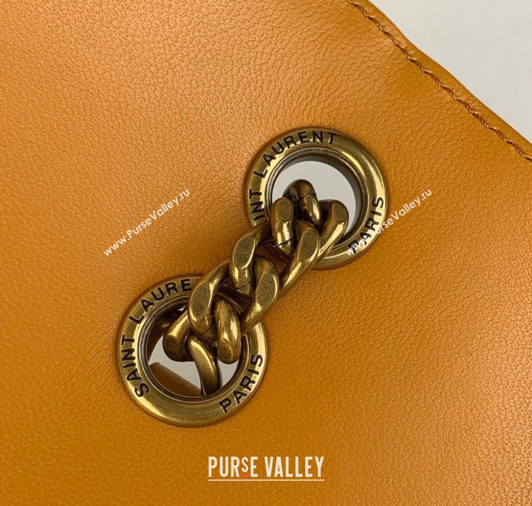 Saint Laurent Loulou Small Bag in Matelasse Lambskin Sunflower Yellow 2025 801437 (YY-250924132)