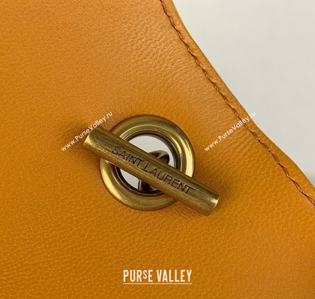 Saint Laurent Loulou Mini Bag in Matelasse Lambskin Sunflower Yellow 2025 821749 (YY-250924135)