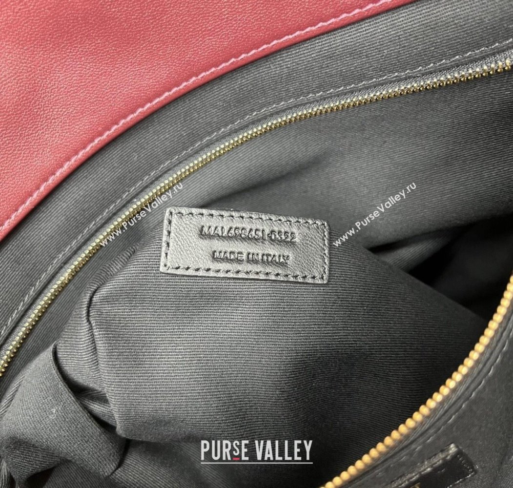 Saint Laurent Icare Maxi Shopping Bag in Quilted Nappa Leather 698651 Burgundy 2025 (nana-250924072)