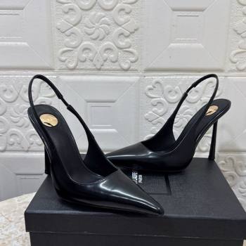 Saint Laurent Romy Slingback Pumps 10.5cm in Patent Leather Black 2025 1028 (MD-251028083)