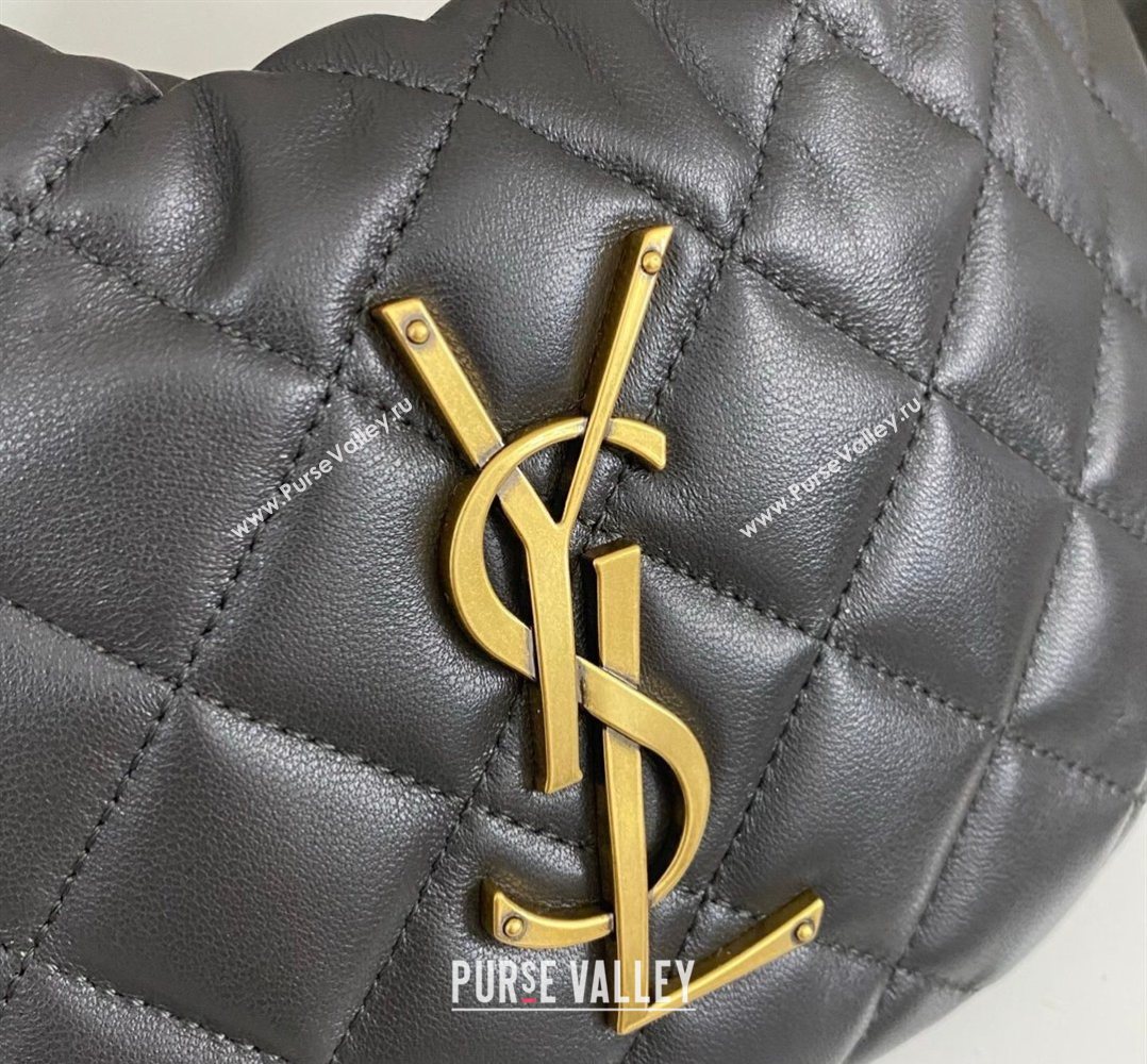 Saint Laurent Icarino Mini Bag in Quilted Nappa Leather Urban Grey 2026 851689 (nana-260403059)