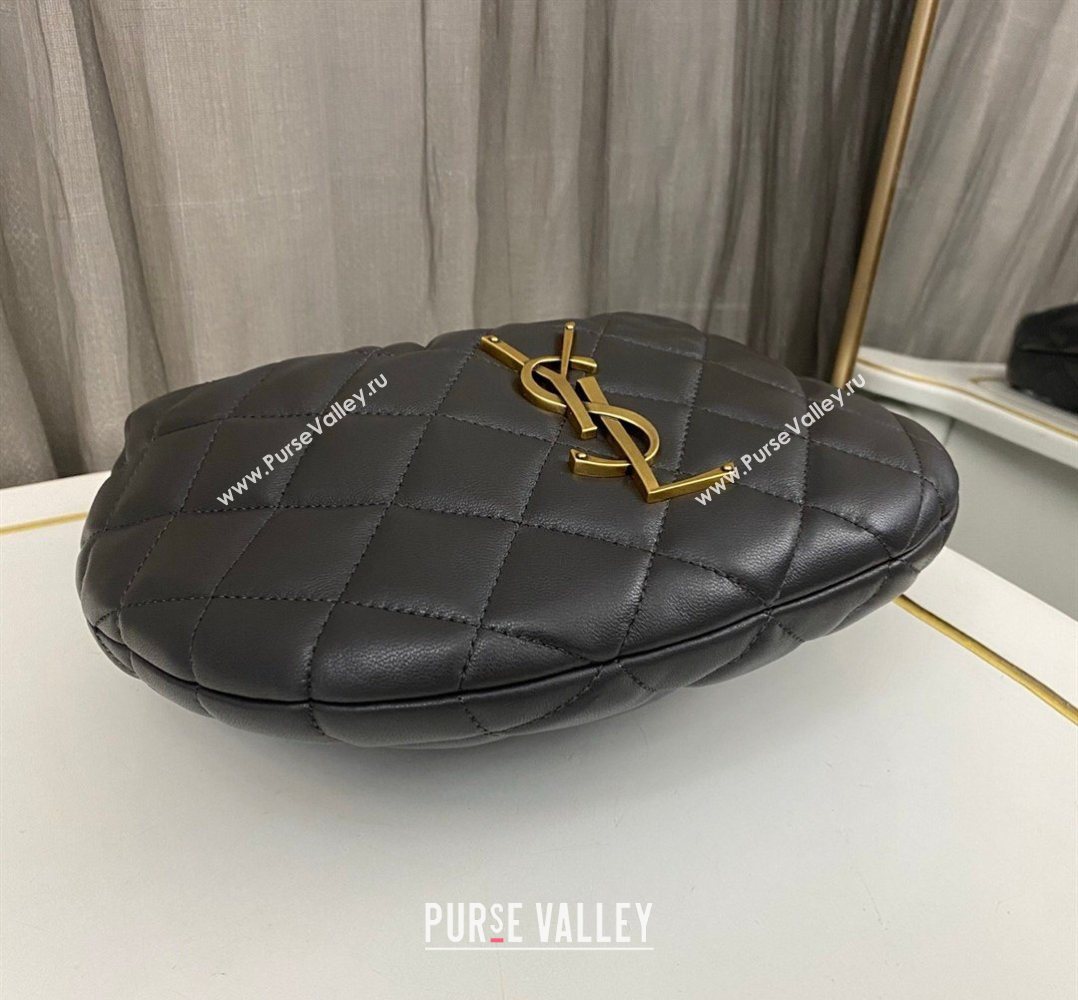 Saint Laurent Icarino Mini Bag in Quilted Nappa Leather Urban Grey 2026 851689 (nana-260403059)