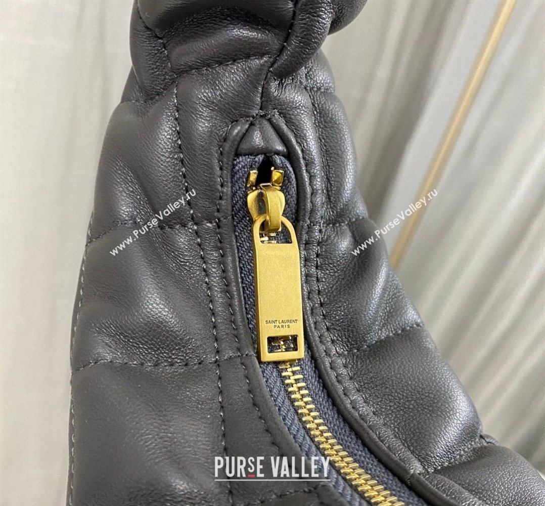 Saint Laurent Icarino Mini Bag in Quilted Nappa Leather Urban Grey 2026 851689 (nana-260403059)