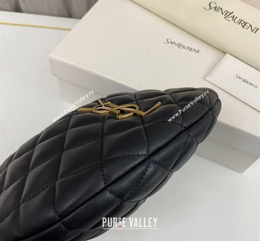 Saint Laurent Icarino Mini Bag in Quilted Nappa Leather Black/Gold 2026 851689 (nana-260403060)