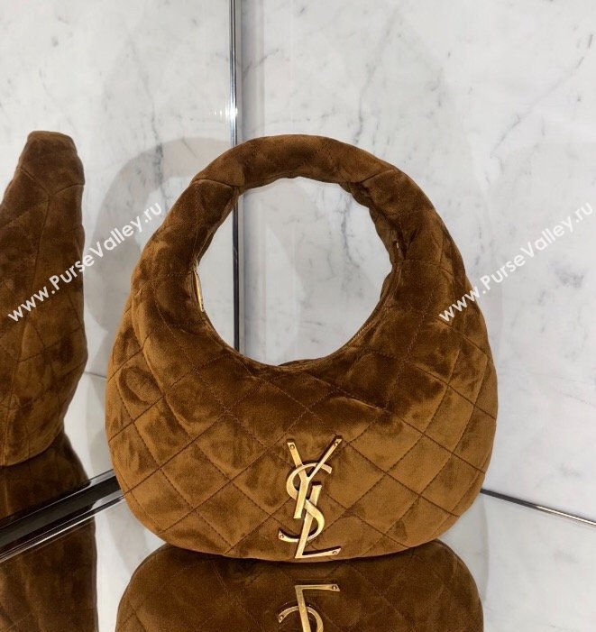 Saint Laurent Icarino Mini Bag in Quilted Nappa Leather Caramel Cognac 2026 851689 (nana-260403061)