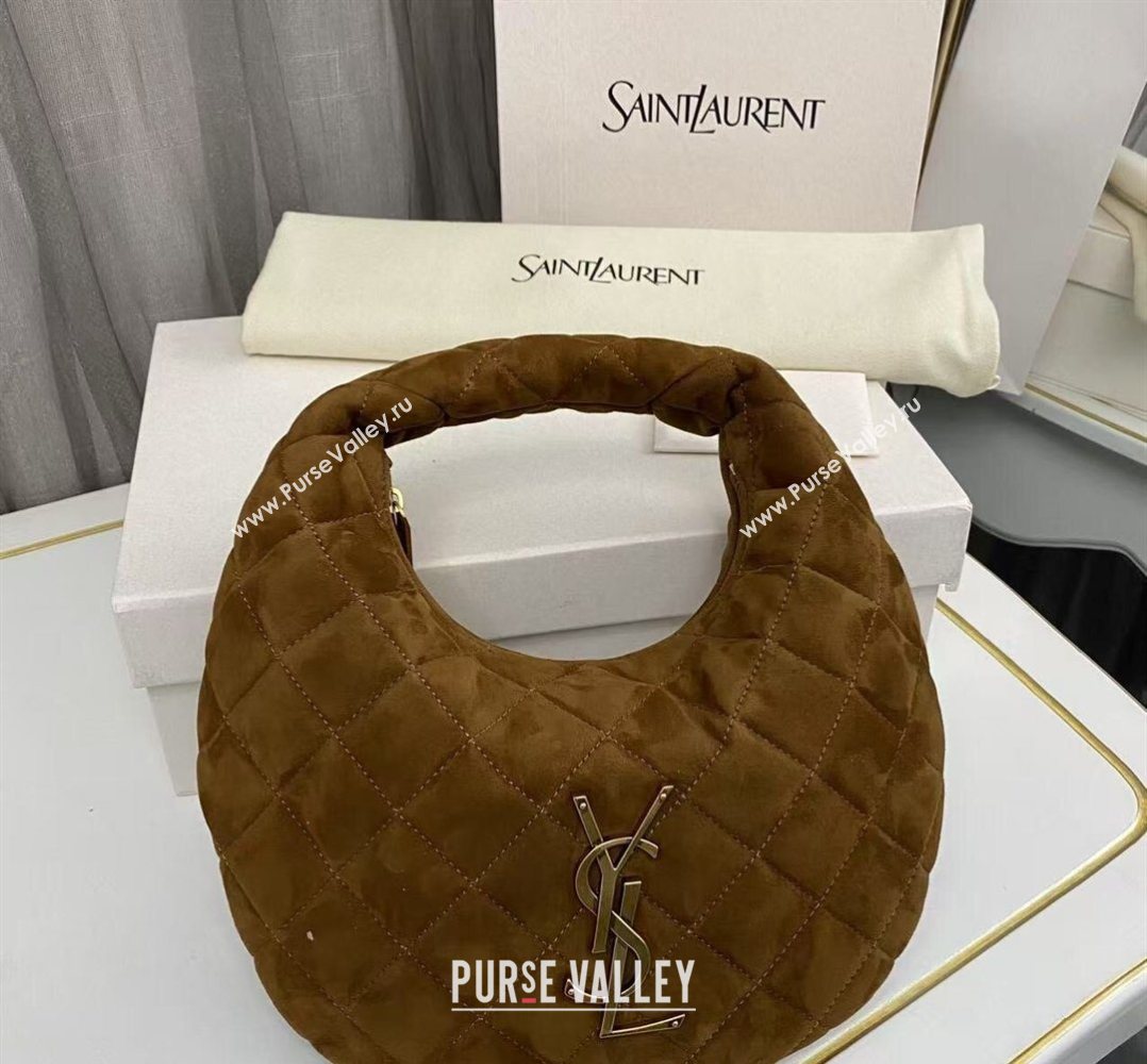 Saint Laurent Icarino Mini Bag in Quilted Nappa Leather Caramel Cognac 2026 851689 (nana-260403061)