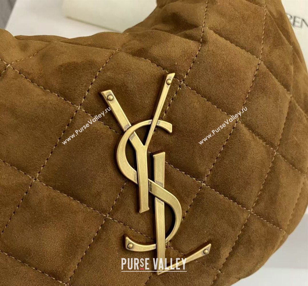 Saint Laurent Icarino Mini Bag in Quilted Nappa Leather Caramel Cognac 2026 851689 (nana-260403061)