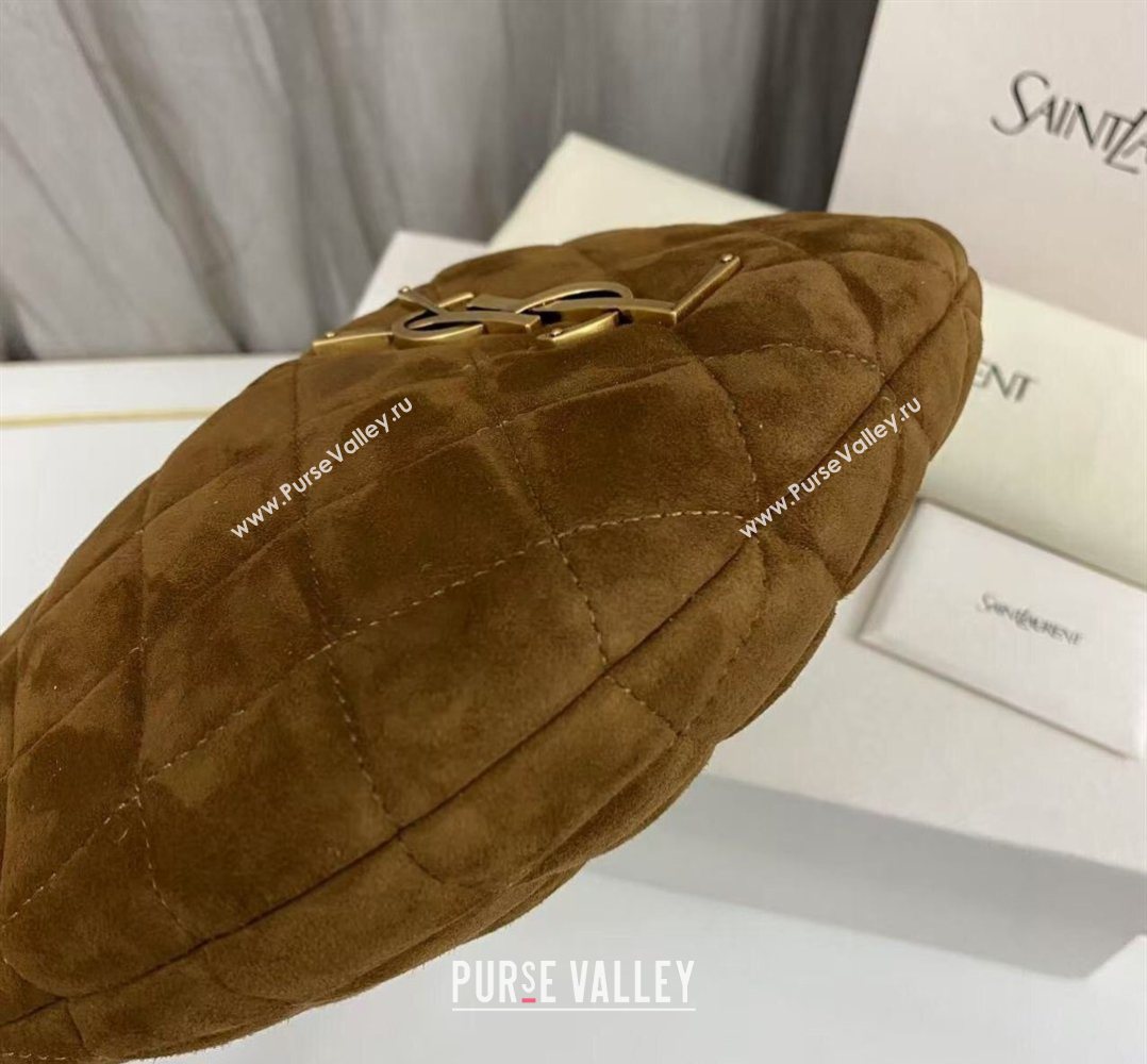 Saint Laurent Icarino Mini Bag in Quilted Nappa Leather Caramel Cognac 2026 851689 (nana-260403061)