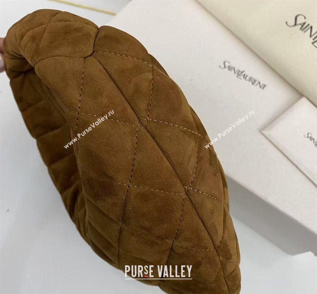 Saint Laurent Icarino Mini Bag in Quilted Nappa Leather Caramel Cognac 2026 851689 (nana-260403061)