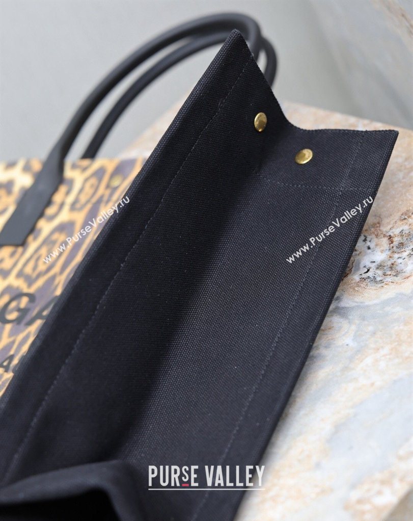 Saint Laurent Rive Gauche Large Tote bag in Leopard Print 2026 509415 (MHUI-260403064)