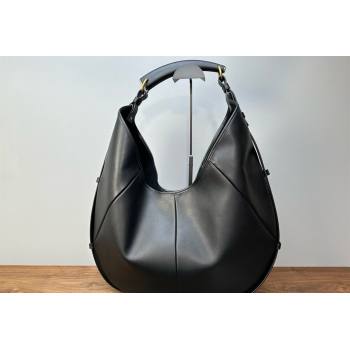 Saint Laurent MOMBASA large hobo bag in Leather Black 2026 848811 (MHUI-260403089)
