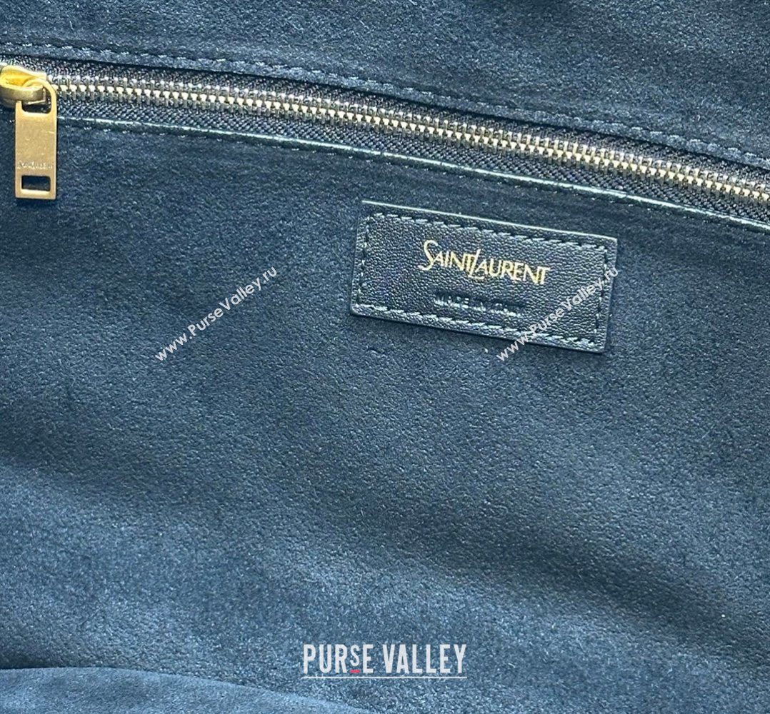 Saint Laurent MOMBASA Medium hobo bag in Leather Black 2026 862029 (MHUI-260403092)