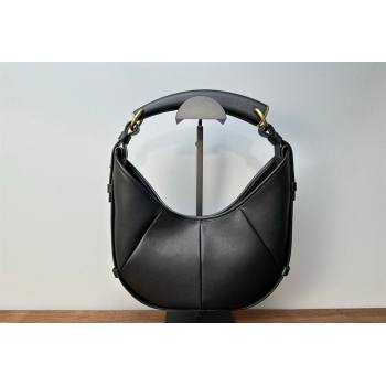 Saint Laurent MOMBASA Small hobo bag in Leather Black 2026 851432 (MHUI-260403095)