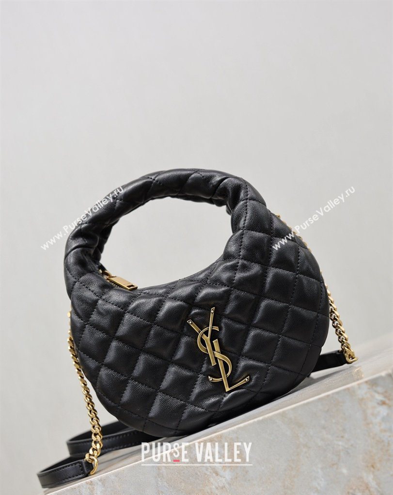 Saint Laurent ICARINO mini bag in quilted nappa leather Black 2026 871329 (MHUI-260403097)