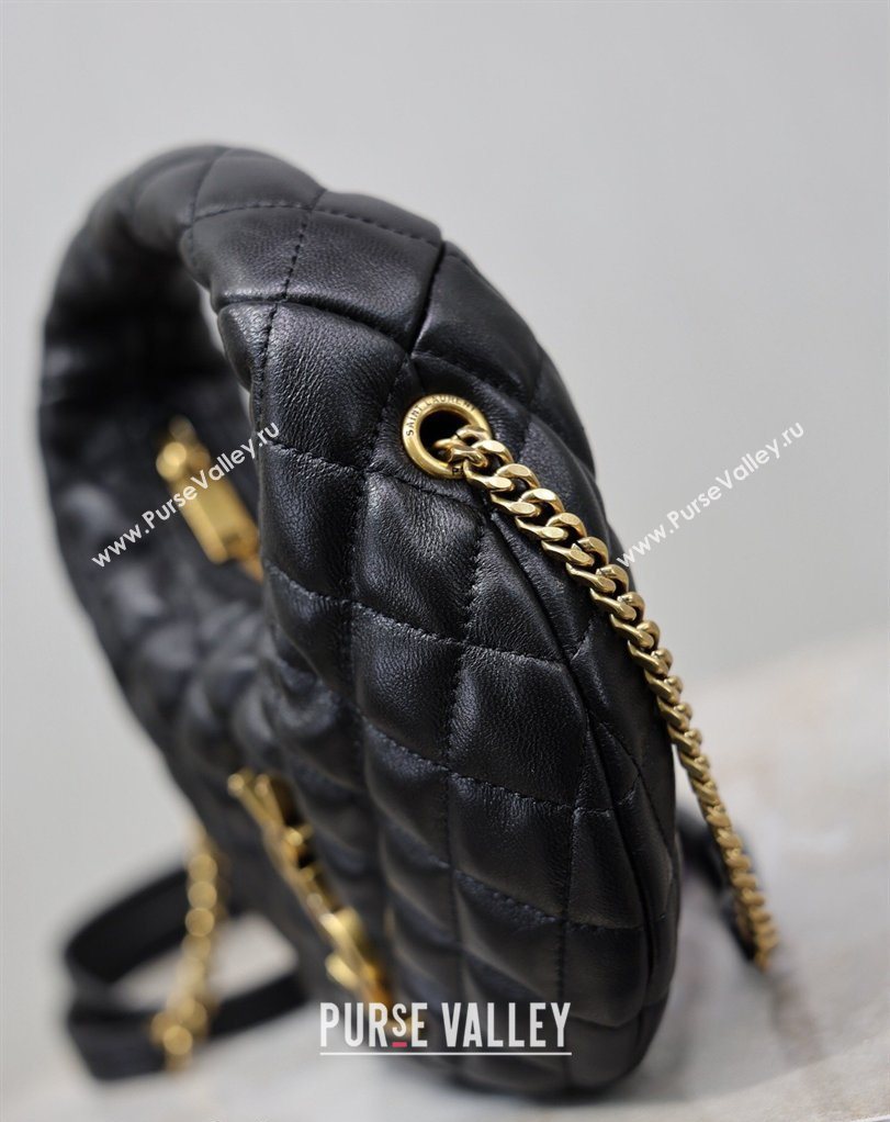 Saint Laurent ICARINO mini bag in quilted nappa leather Black 2026 871329 (MHUI-260403097)