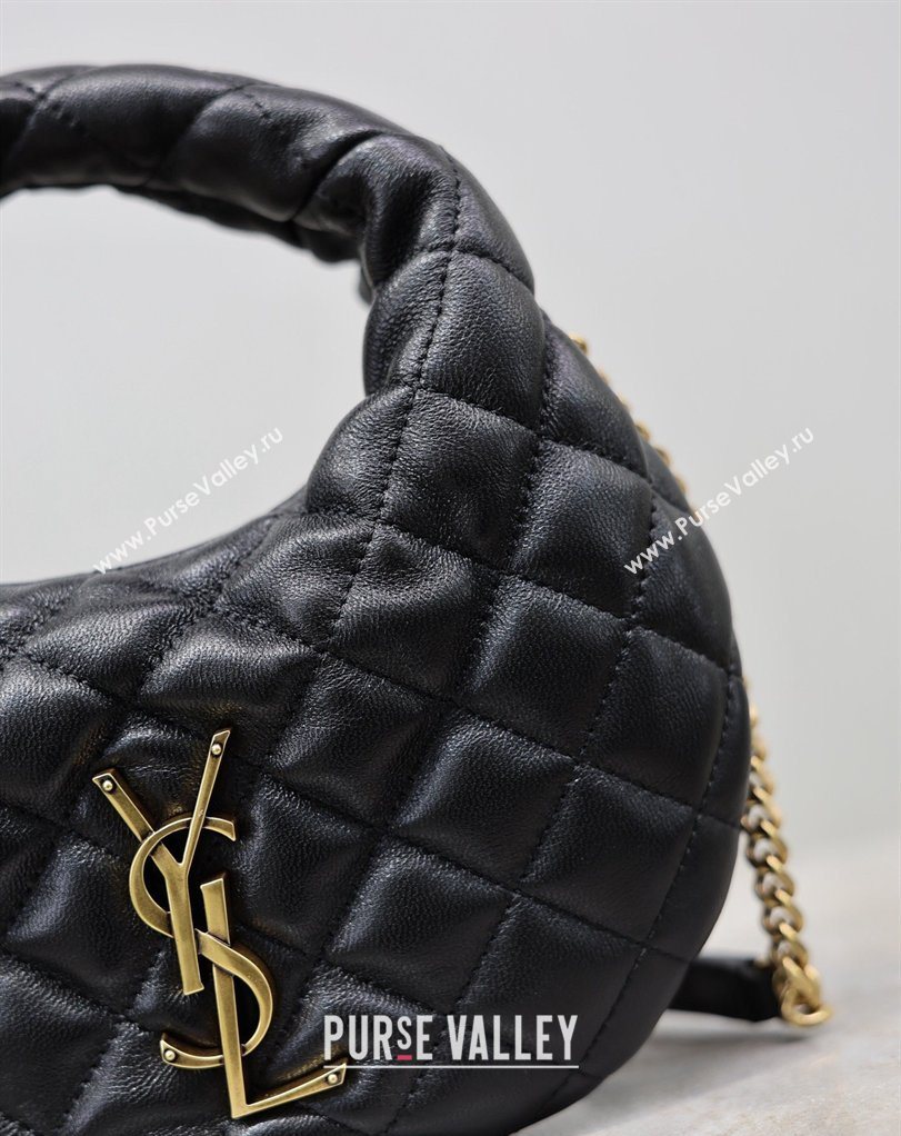 Saint Laurent ICARINO mini bag in quilted nappa leather Black 2026 871329 (MHUI-260403097)