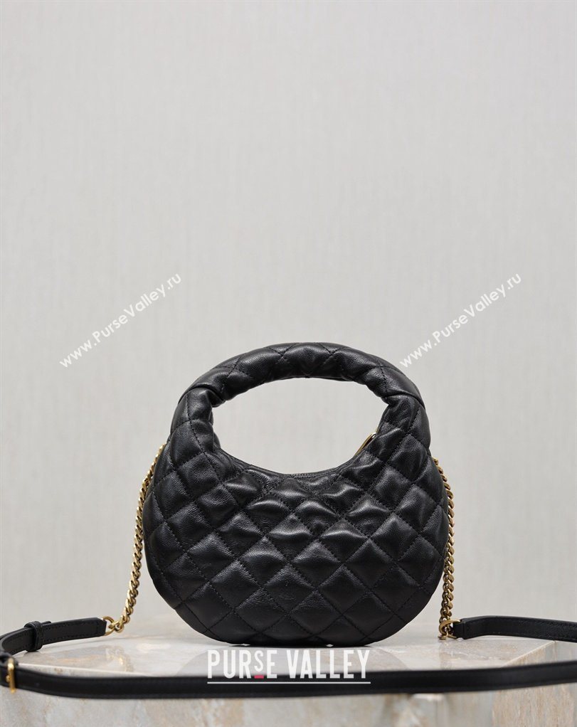Saint Laurent ICARINO mini bag in quilted nappa leather Black 2026 871329 (MHUI-260403097)