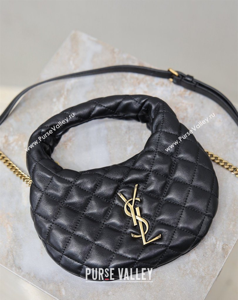 Saint Laurent ICARINO mini bag in quilted nappa leather Black 2026 871329 (MHUI-260403097)