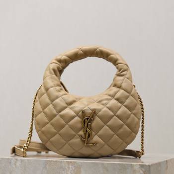 Saint Laurent ICARINO mini bag in quilted nappa leather Beige 2026 871329 (MHUI-260403098)