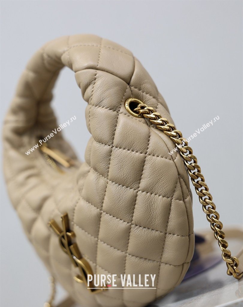 Saint Laurent ICARINO mini bag in quilted nappa leather Beige 2026 871329 (MHUI-260403098)