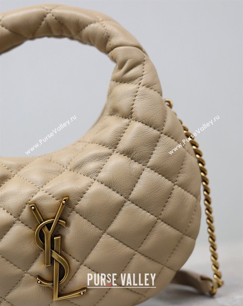 Saint Laurent ICARINO mini bag in quilted nappa leather Beige 2026 871329 (MHUI-260403098)