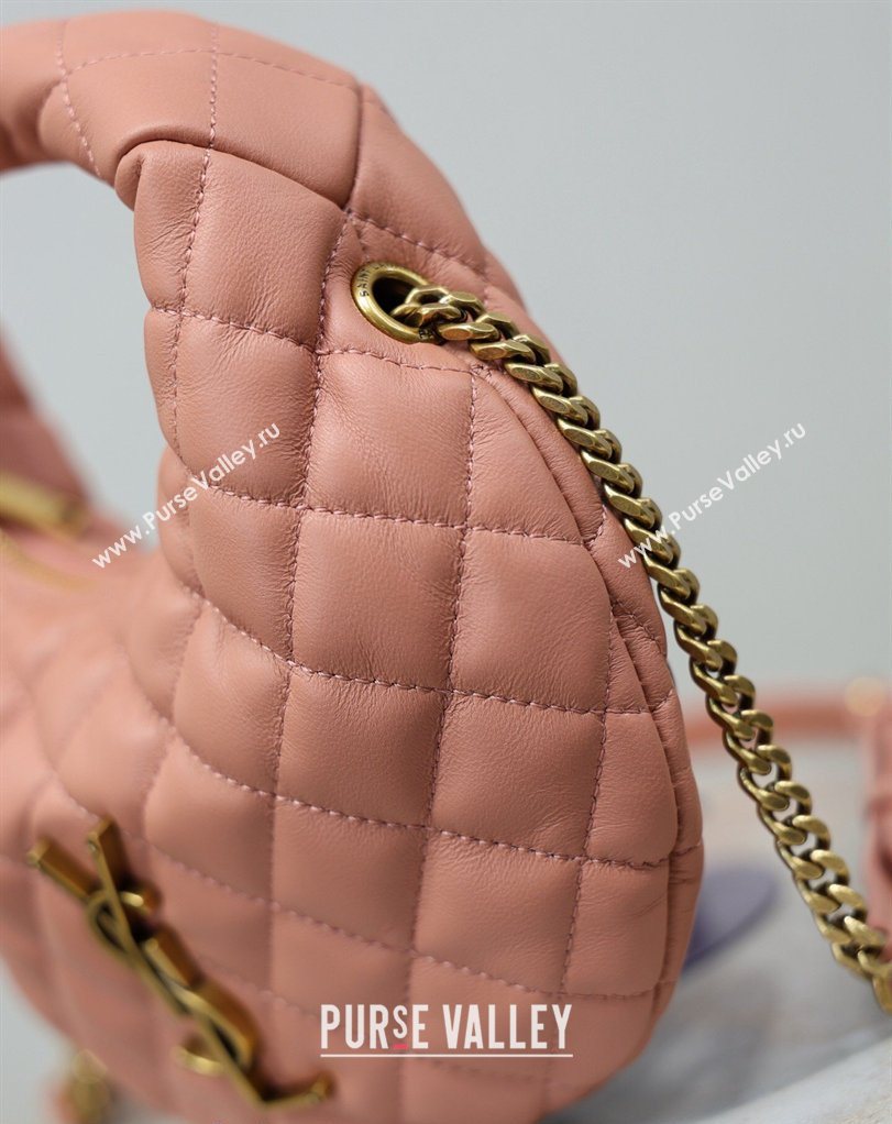 Saint Laurent ICARINO mini bag in quilted nappa leather Hortensia Pink 2026 871329 (MHUI-260403100)