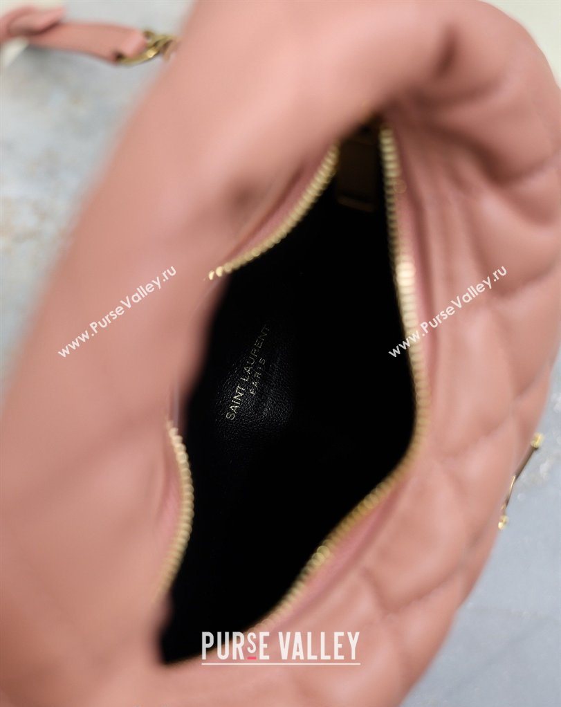 Saint Laurent ICARINO mini bag in quilted nappa leather Hortensia Pink 2026 871329 (MHUI-260403100)
