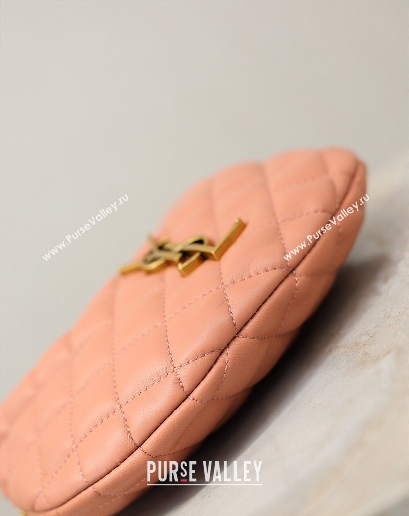Saint Laurent ICARINO mini bag in quilted nappa leather Hortensia Pink 2026 871329 (MHUI-260403100)