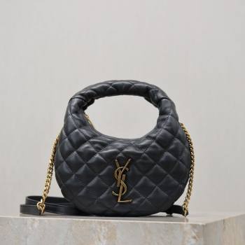 Saint Laurent ICARINO mini bag in quilted nappa leather Grey 2026 871329 (MHUI-260403101)