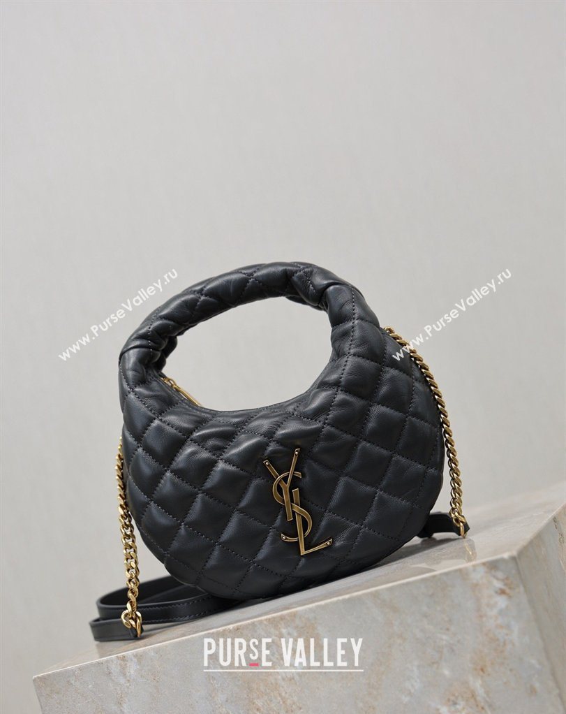 Saint Laurent ICARINO mini bag in quilted nappa leather Grey 2026 871329 (MHUI-260403101)