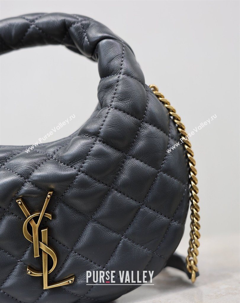 Saint Laurent ICARINO mini bag in quilted nappa leather Grey 2026 871329 (MHUI-260403101)