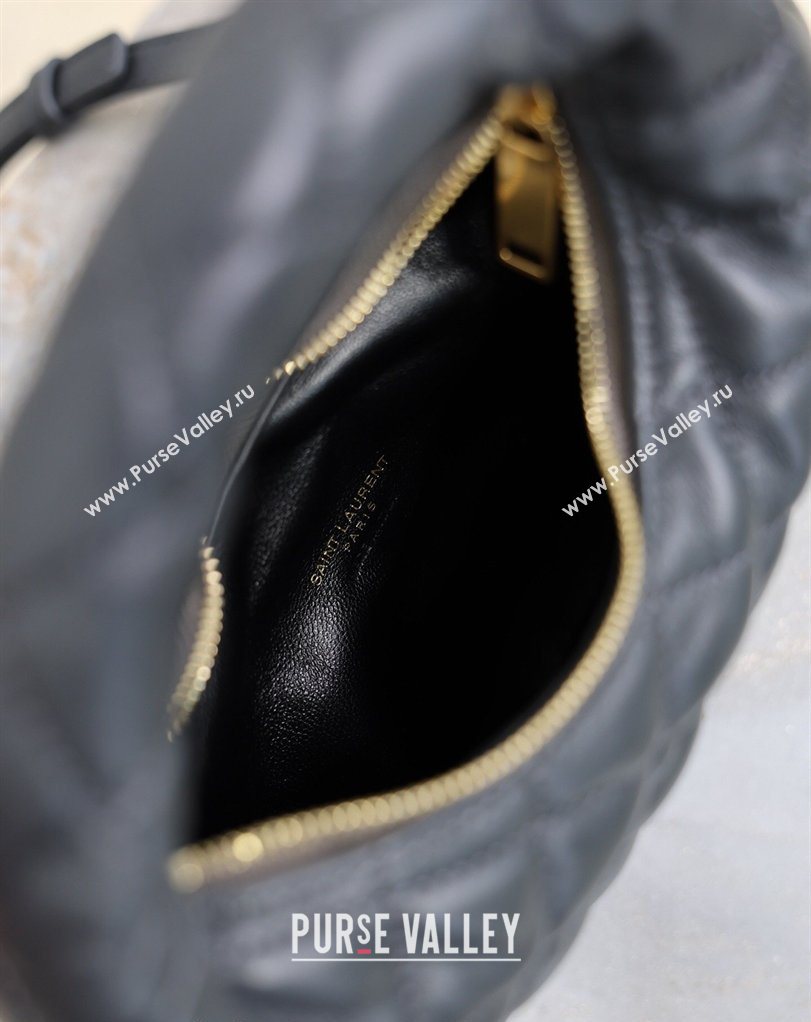 Saint Laurent ICARINO mini bag in quilted nappa leather Grey 2026 871329 (MHUI-260403101)