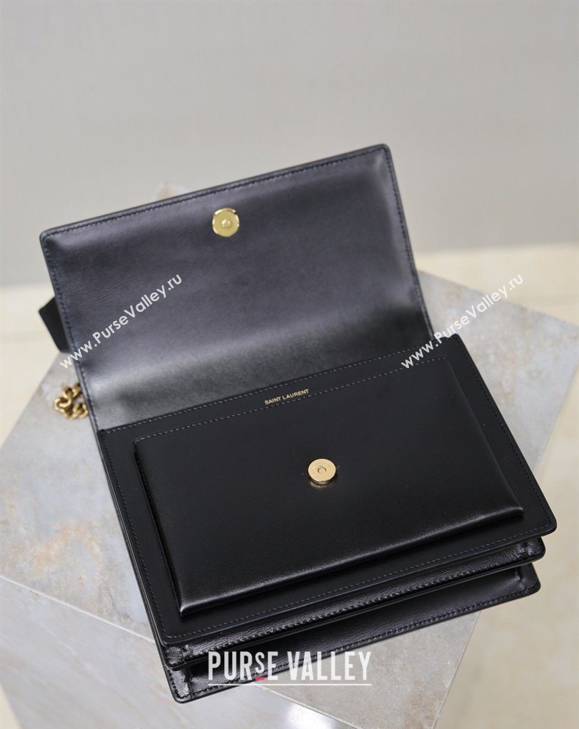 Saint Laurent Sunset Medium Bag in Leopard print and Leather 442906 2026 411906 (MHUI-260403109)