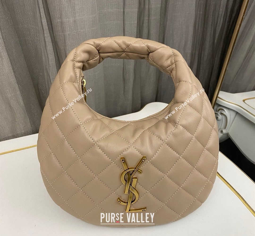 Saint Laurent Icarino Mini Bag in Quilted Nappa Leather Apricot 2026 851689 (nana-260403056)