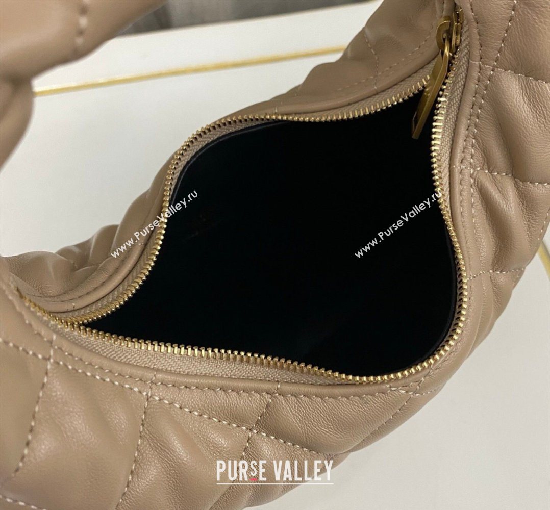 Saint Laurent Icarino Mini Bag in Quilted Nappa Leather Apricot 2026 851689 (nana-260403056)