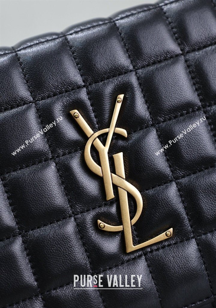 Saint Laurent Cassandre Quilted Lambskin Leather Chain Bag Black 2026 743364 (MHUI-260403052)