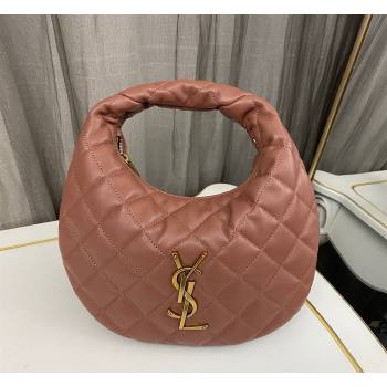 Saint Laurent Icarino Mini Bag in Quilted Nappa Leather Hortensia Pink 2026 851689 (nana-260403057)