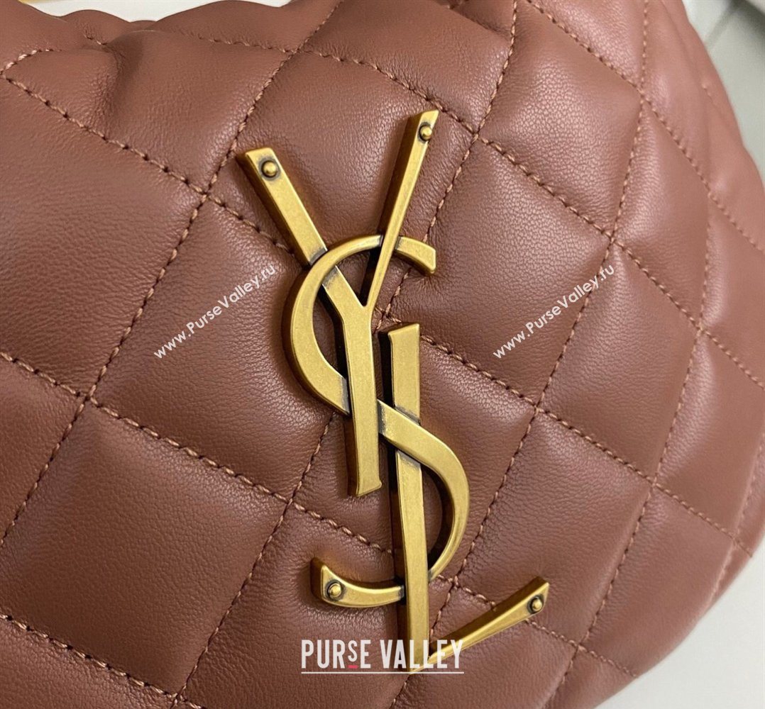 Saint Laurent Icarino Mini Bag in Quilted Nappa Leather Hortensia Pink 2026 851689 (nana-260403057)