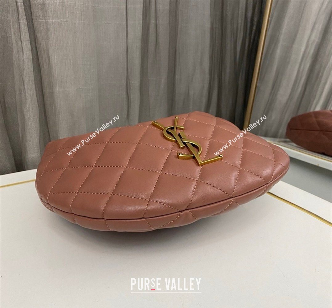 Saint Laurent Icarino Mini Bag in Quilted Nappa Leather Hortensia Pink 2026 851689 (nana-260403057)