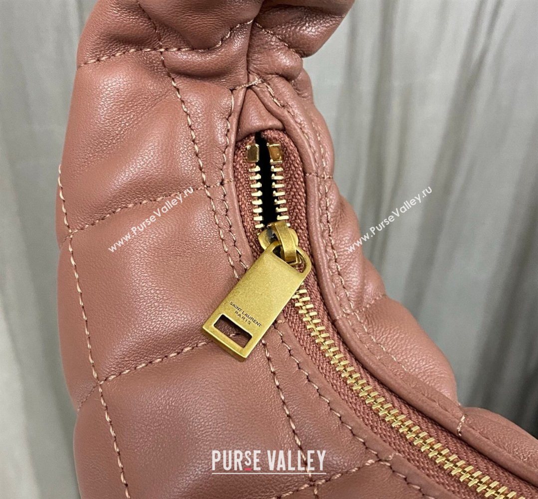 Saint Laurent Icarino Mini Bag in Quilted Nappa Leather Hortensia Pink 2026 851689 (nana-260403057)