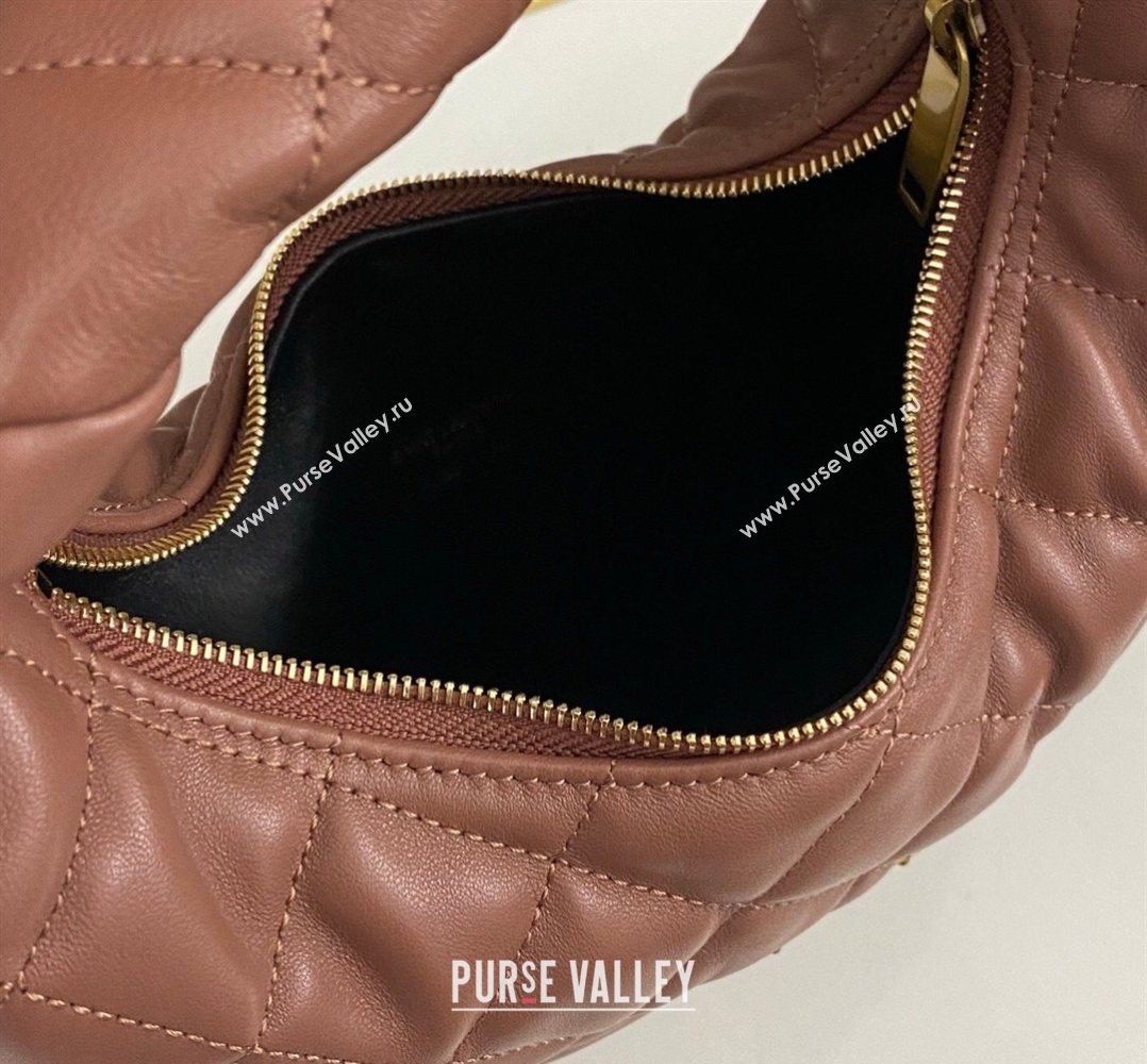 Saint Laurent Icarino Mini Bag in Quilted Nappa Leather Hortensia Pink 2026 851689 (nana-260403057)